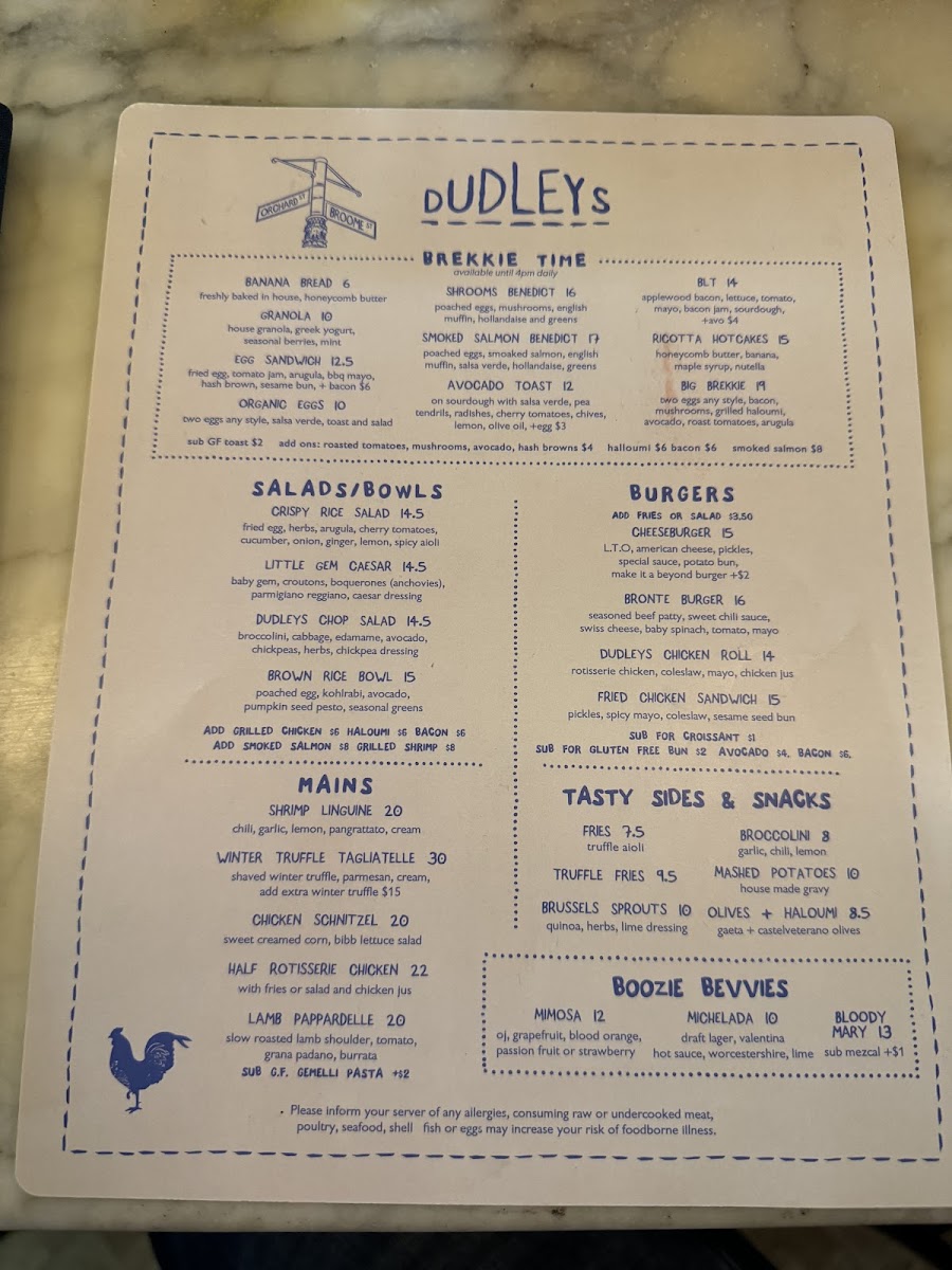 Dudleys Menu - Image 3