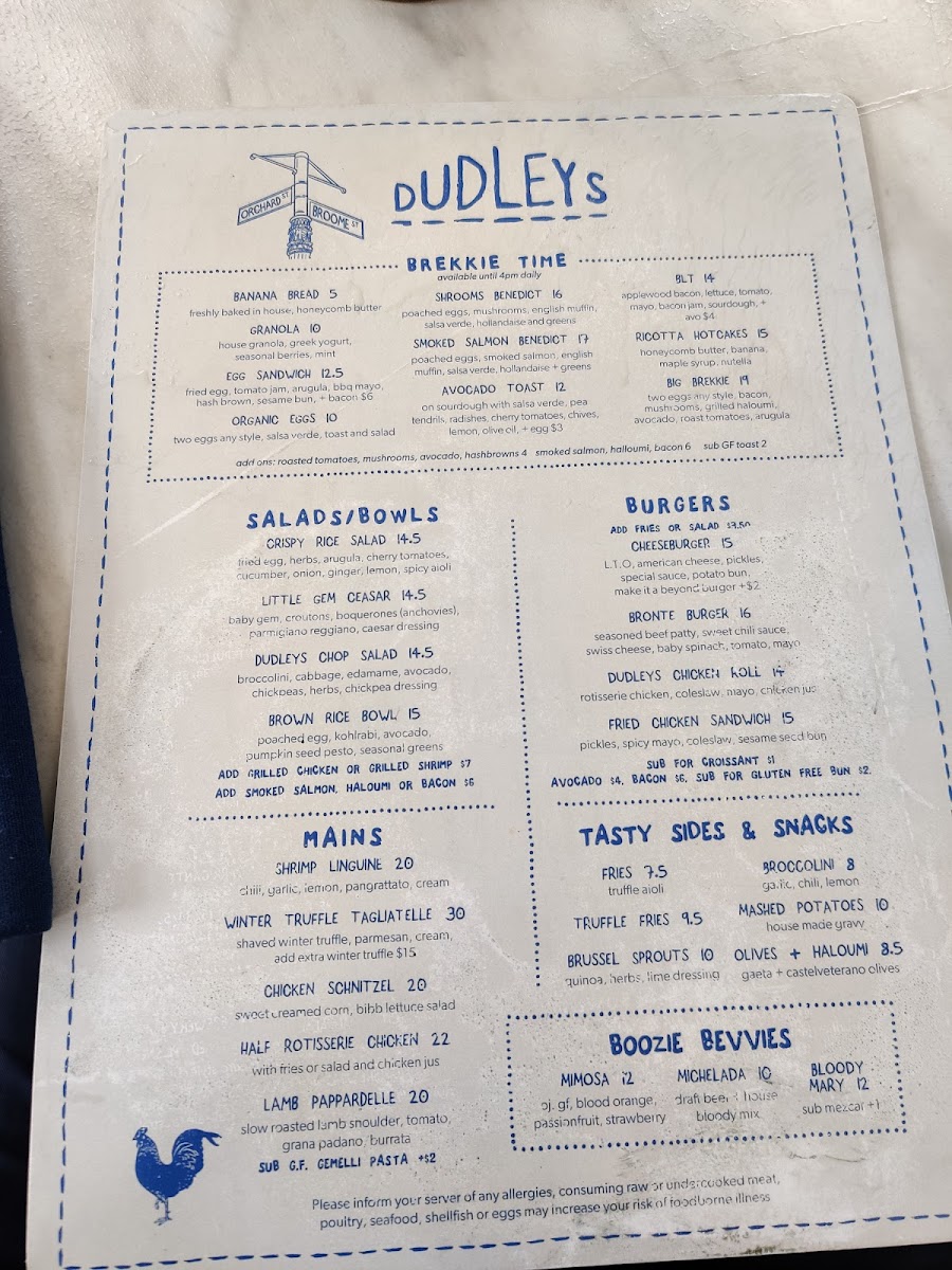 Dudleys Menu - Image 5